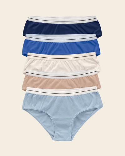 Paquete x 5 bragas estilo culotte#color_s13-azul-azul-rey-azul-cielo-camel-perla