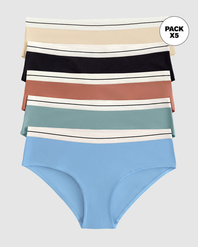 Paquete x 5 bragas estilo culotte#color_s18-estampado-verde-azul-terracota