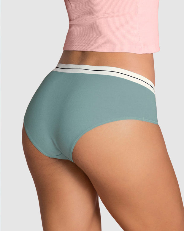 Paquete x 5 bragas estilo culotte#color_s18-estampado-verde-azul-terracota