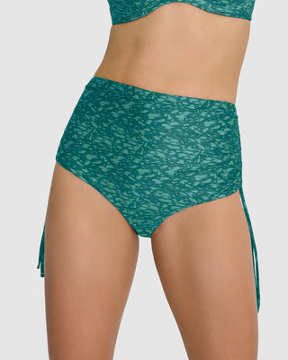 Braga de bikini tiro alto de control suave Eco#color_182-estampado-piel-verde