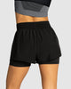 Short deportivo con short ajustado interno#color_700-negro