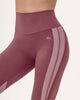 Legging deportivo con cortes en contraste Leonisa Active by Silvy Araujo#color_194-vino-pastel