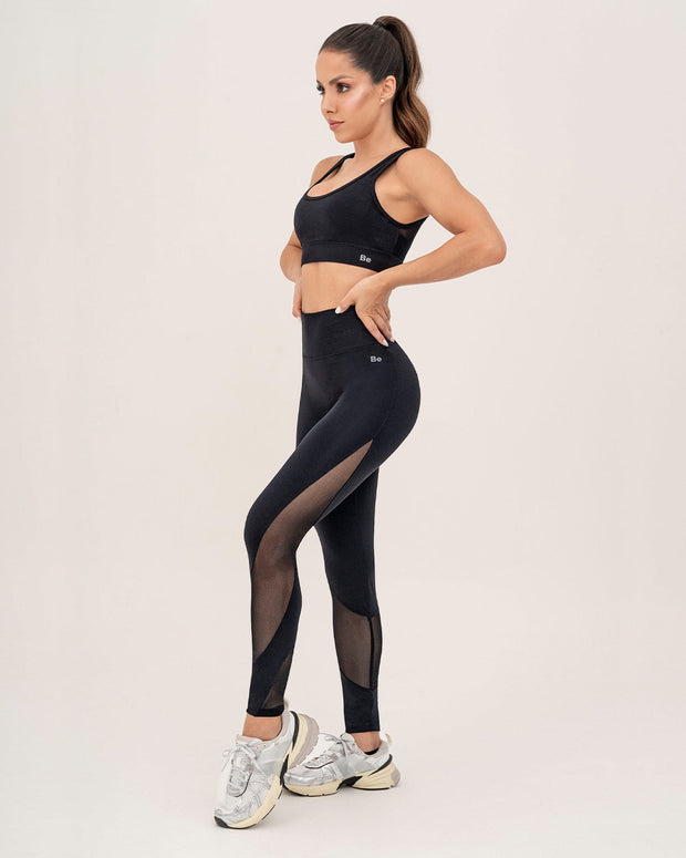 Legging con mallas laterales Leonisa Active by Silvy Araujo#color_700-negro