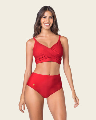 Bikini con braga tiro alto y top de buen cubrimiento#color_377-rojo-medio
