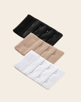 Paquete de 3 broches extensores para sujetadores#color_999-blanco-negro-habano