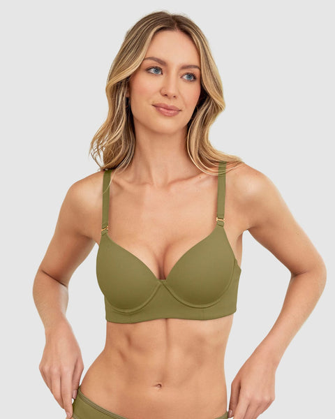 Sujetador triangular de push up alto#color_620-verde