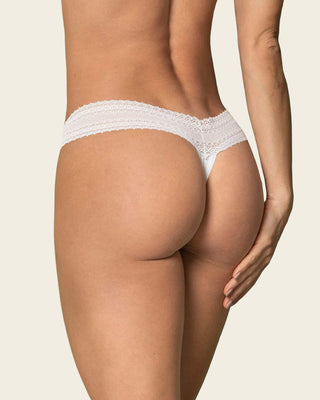 Tanga con laterales en encaje#color_000-blanco