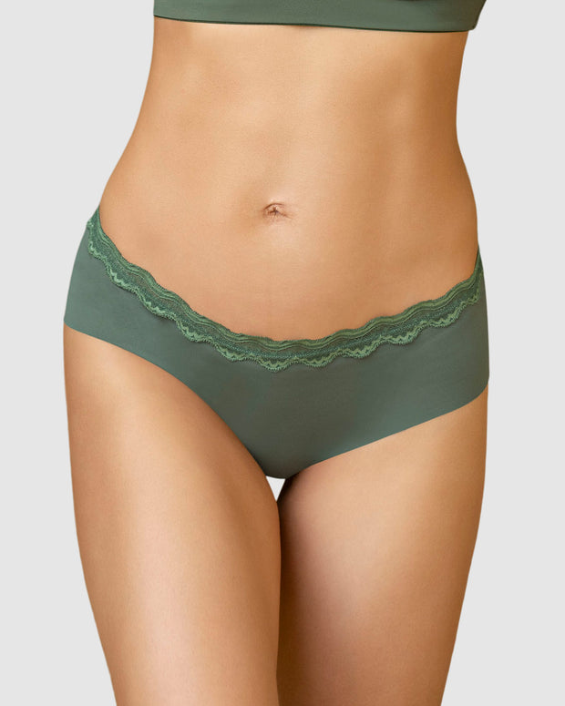 Braga hípster con encaje en cintura tiro medio#color_611-verde