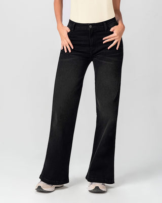 Jean bota ancha esencial para mujer#color_700-negro