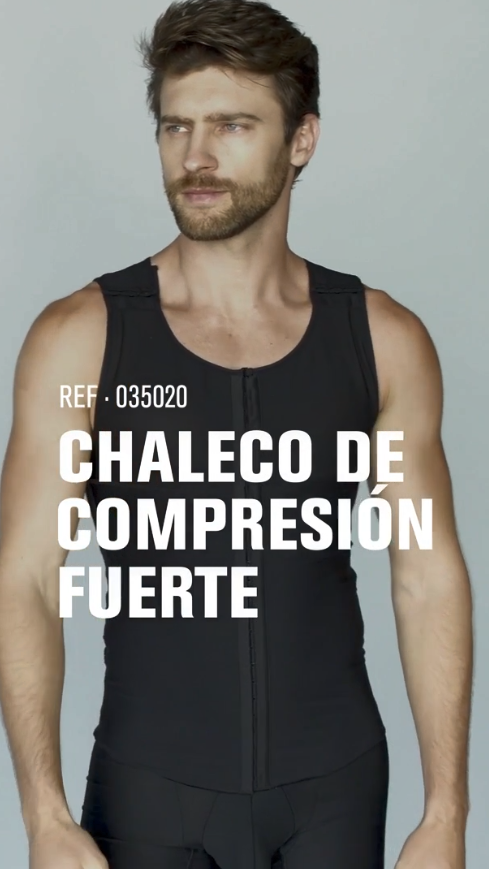Faja postquirúgica para hombre de máxima compresión Leo Leonisa