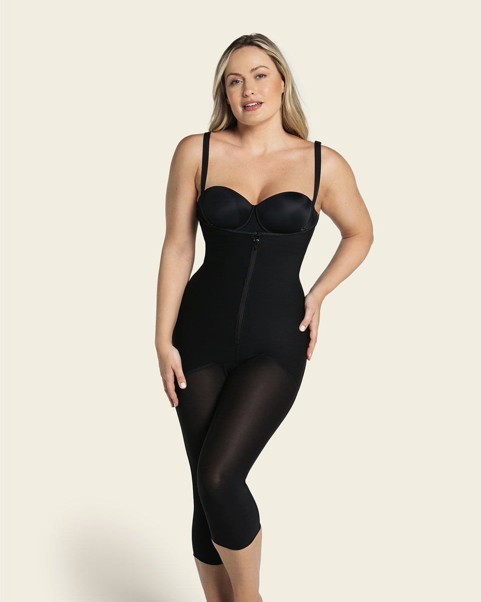 Faja body de control estilo capri levanta glúteos
