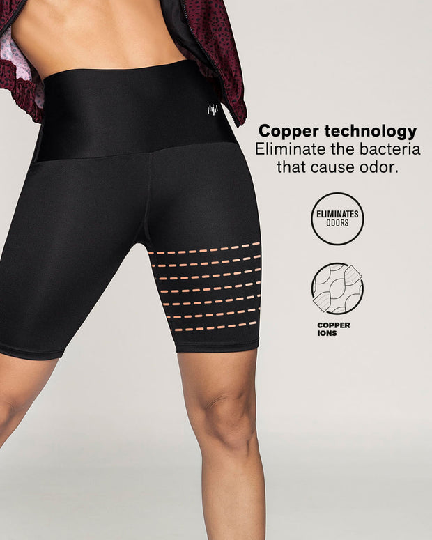 Short ciclista tiro alto con control de abdomen y muslos#all_variants