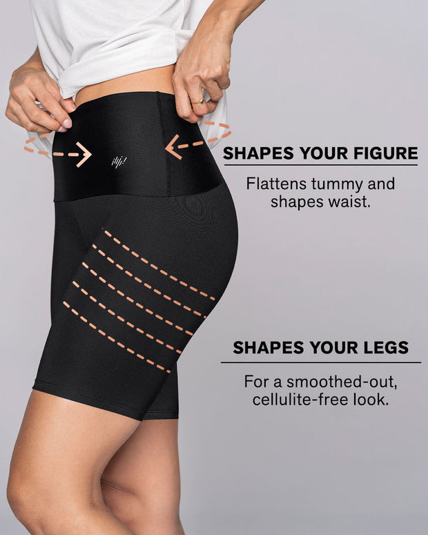 Short ciclista tiro alto con control de abdomen y muslos#all_variants