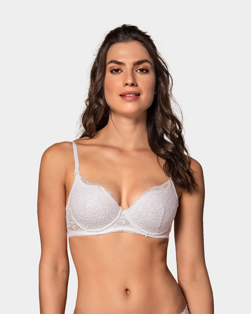 Sujetador push up suave en encaje